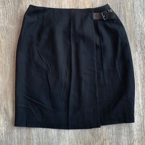 Talbots wool wrap skirt